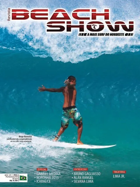 Capa Beach Show edição 61 com Nego Noronha